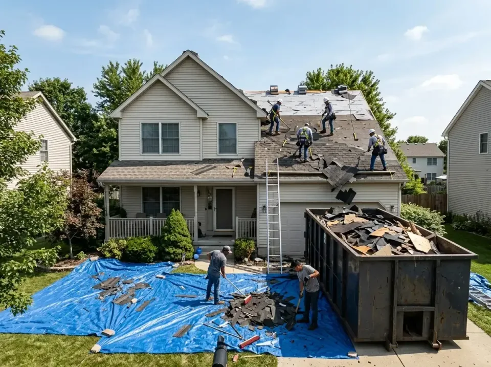 roof-replacement-debris-remova-004 — frequently asked questions, Cheapest Dumpster Rentals in Los Alamos, NM